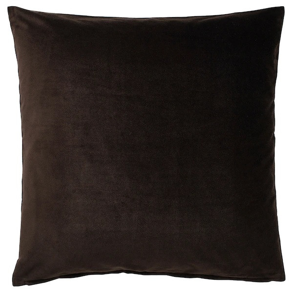 САНЕЛА Чехол на подушку, темно-коричневый50x50 см