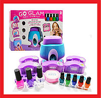 Маникюрный набор с сушилкой, принтер для ногтей "Go Glam", игровой набор 2020B