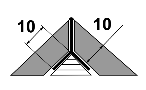 Профиль Y-образный "Мерседес" для плитки ПП 05-10 серебро люкс до 10мм длина 2700мм - фото 2 - id-p158085532
