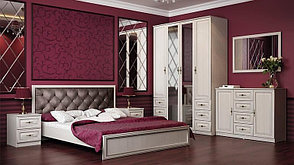 Кровать двуспальная с основанием Олмеко Габриэлла 06.02-03, вудлайн кремовый, фото 2