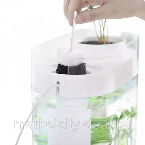 Аквариум Xiaomi Geometry Amphibious Fish Tank (HF-JHYGQC001) Белый аква ферма - фото 4 - id-p158088705