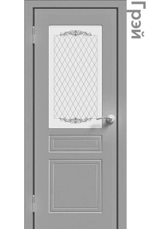 Межкомнатная дверь "ЭМАЛЬ" ПО-01 (Цвет - Белый; Ваниль; Грэй; Капучино; Графит) - фото 3 - id-p136137898