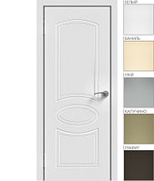 Межкомнатная дверь "ЭМАЛЬ" ПГ-02 (Цвет - Белый; Ваниль; Грэй; Капучино; Графит), фото 1
