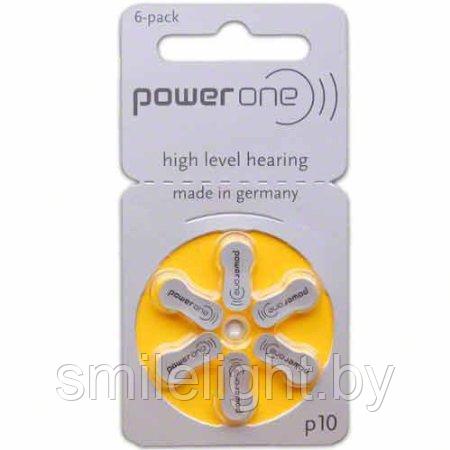 Слуховая батарейка PowerOne 10 bl.6