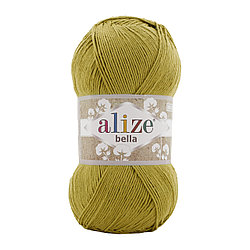 Пряжа Alize Bella (100% хлопок ) 100 г. цвет 593 оливковый