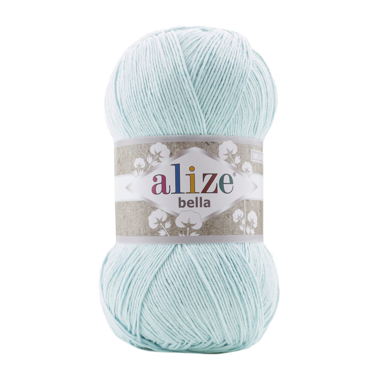 Пряжа Alize Bella (100% хлопок ) 100 г. цвет 514 зимнее небо - фото 1 - id-p158101086