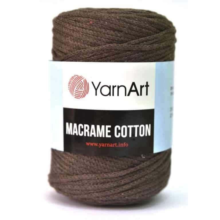 Хлопковый шнур Ярнарт Макраме Коттон (Yarnart Macrame Cotton) цвет 769 коричневый