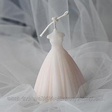 Молд силиконовый "Свадебное платье" 8,5*8см S43