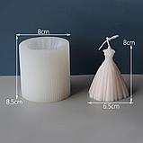 Молд силиконовый "Свадебное платье" 8,5*8см S43, фото 2