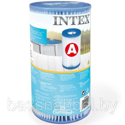 Фильтр-картридж сменный INTEX, тип А, 29000 для фильтрующего насоса бассейна - фото 1 - id-p158102848