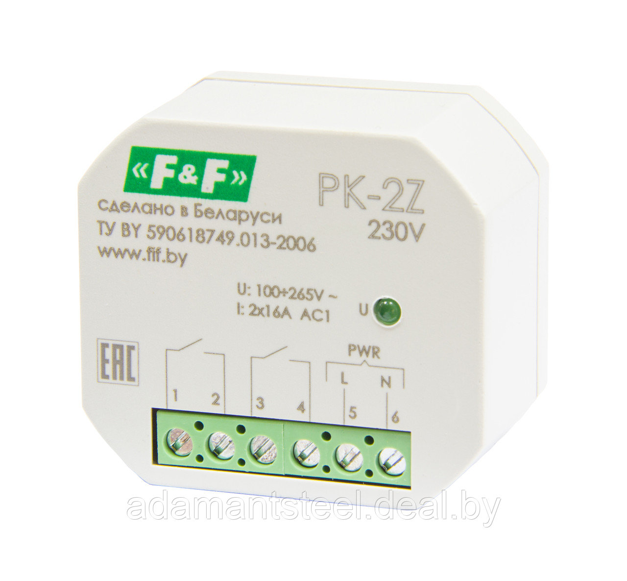 Реле электромагнитное PK-2Z, 100 - 265B AC/DC, 16A - фото 1 - id-p138610047