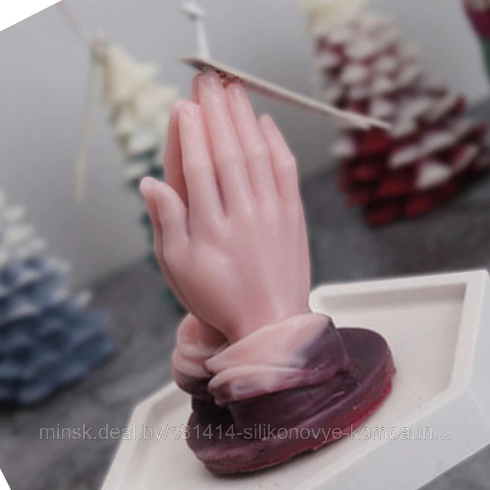 Моллд силиконовый 3D "Молитвенные руки" 9*7см Z172 - фото 1 - id-p158105587