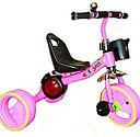 Детский трехколесный велосипед светящийся для детей 3311, красный, голубой, розовый для малышей, фото 6