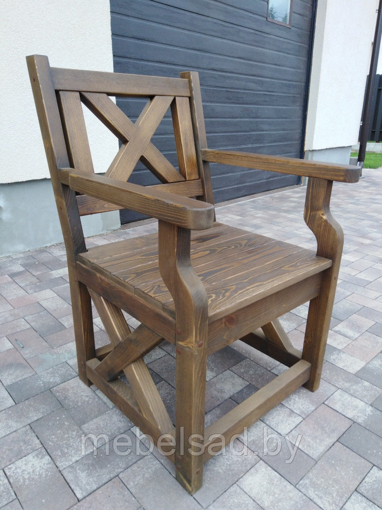 Кресло садовое из массива сосны "Прованс Премиум" - фото 5 - id-p126168227