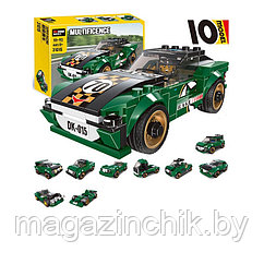 Конструктор Decool 31015 Зеленая машина 10 в 1, аналог Лего Креатор