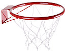 Детское баскетбольное кольцо подвесное 38 см металлическое, кольцо для баскетбола для дома и площадок на стену, фото 3