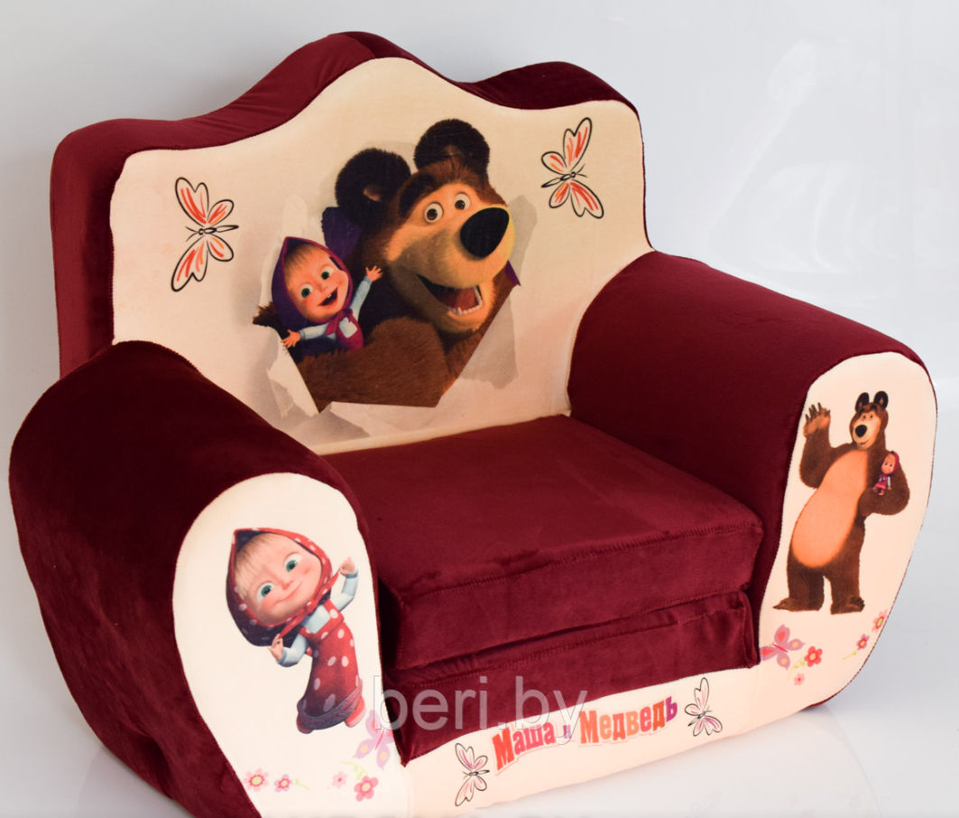 Детское кресло мягкое раскладное "Микки Маус", кресло-кровать, раскладушка детская, разные цвета - фото 6 - id-p135625773