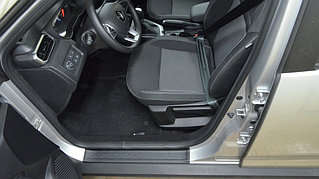 Накладки на внутренние пороги передних и задних дверей Renault Duster 2 ( 2021-)