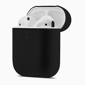 Силиконовый чехол для Apple Airpods, черный