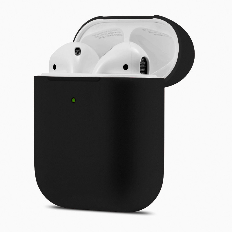 Силиконовый чехол для Apple Airpods, черный - фото 1 - id-p158142991