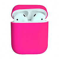 Силиконовый чехол для Apple Airpods, розовый