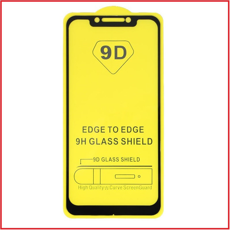 Защитное стекло Full-Screen для Xiaomi Pocophone F1 черный (5D-9D с полной проклейкой)