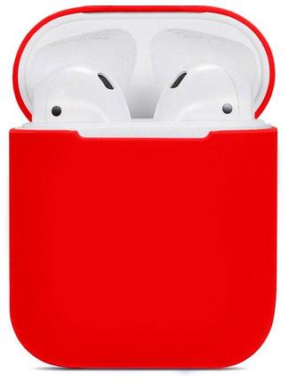 Силиконовый чехол для Apple Airpods, красный, фото 2