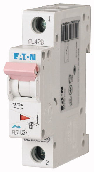 Eaton PL7 1P 3A, тип С, 10кА, 1М Автоматический выключатель - фото 1 - id-p147595630