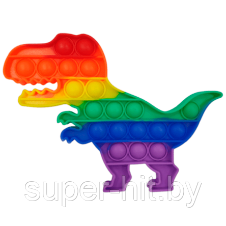 Поп ит (Pop it) разноцветный Динозавр, фото 2