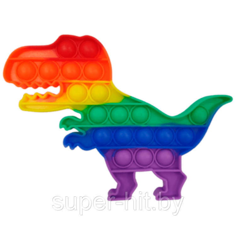 Поп ит (Pop it) разноцветный Динозавр - фото 1 - id-p158149042