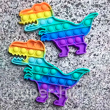 Поп ит (Pop it) разноцветный Динозавр, фото 2