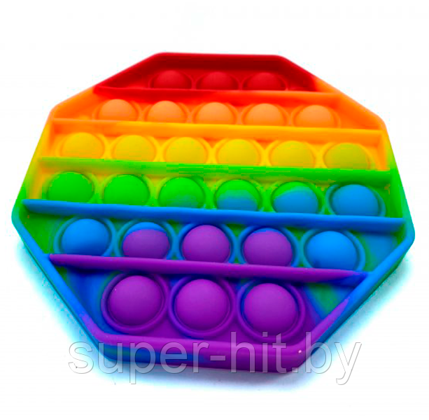 Поп ит (Pop it) разноцветный Восьмиугольник - фото 1 - id-p158149044