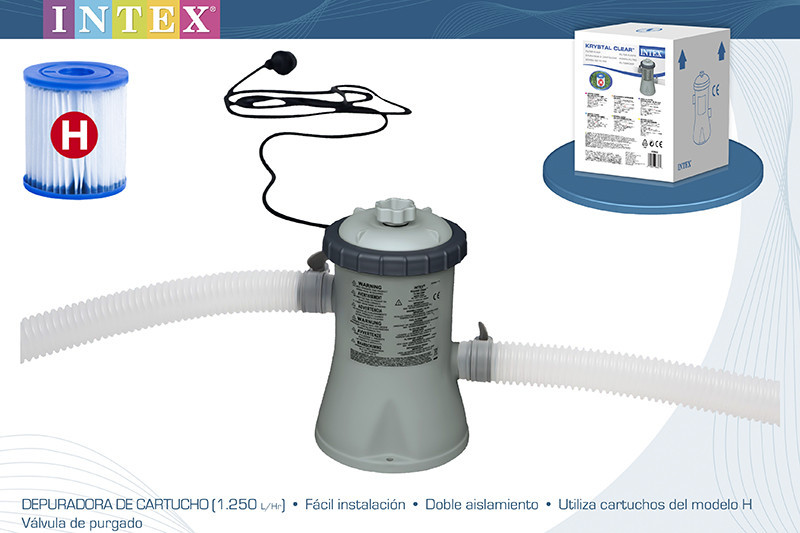 Фильтр-насос картриджный Intex 28602 для бассейнов от 183 до 305 см (1250 л/ч) - фото 5 - id-p158150379