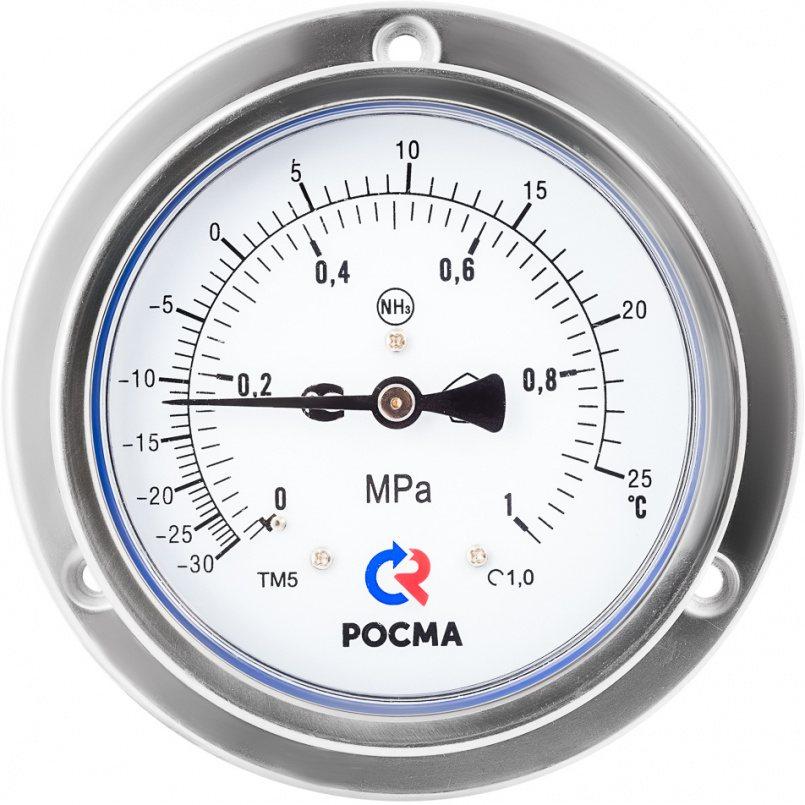 Манометр виброустойчивый ТМ-521ТЭКП.10(0-25MPa) M20x1,5.1,0 NH3 Глицерин