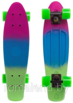 Пенни борд Penny board с принтом, светящимися колёсами - фото 2 - id-p158151040