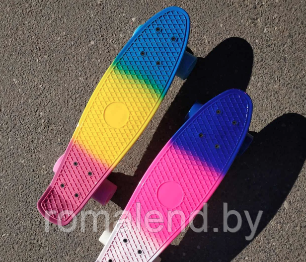 Пенни борд Penny board с принтом, светящимися колёсами - фото 4 - id-p158151040