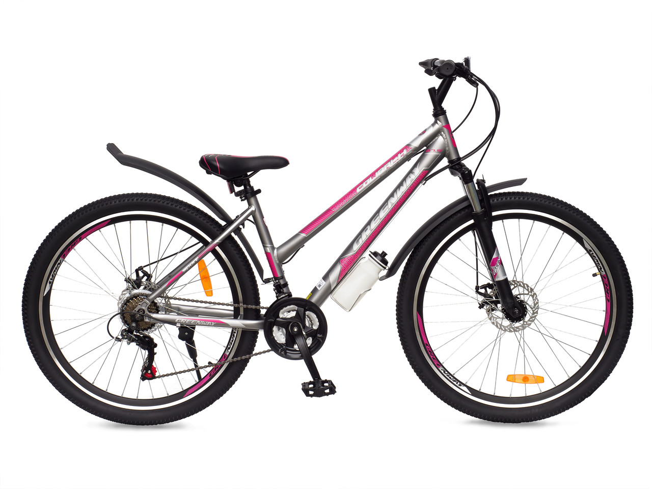 Велосипед GREENWAY COLIBRI-H 27,5'' серо-розовый 17 рама