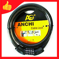 Тросовый замок для велосипеда Anchi Cable Lock 100 см