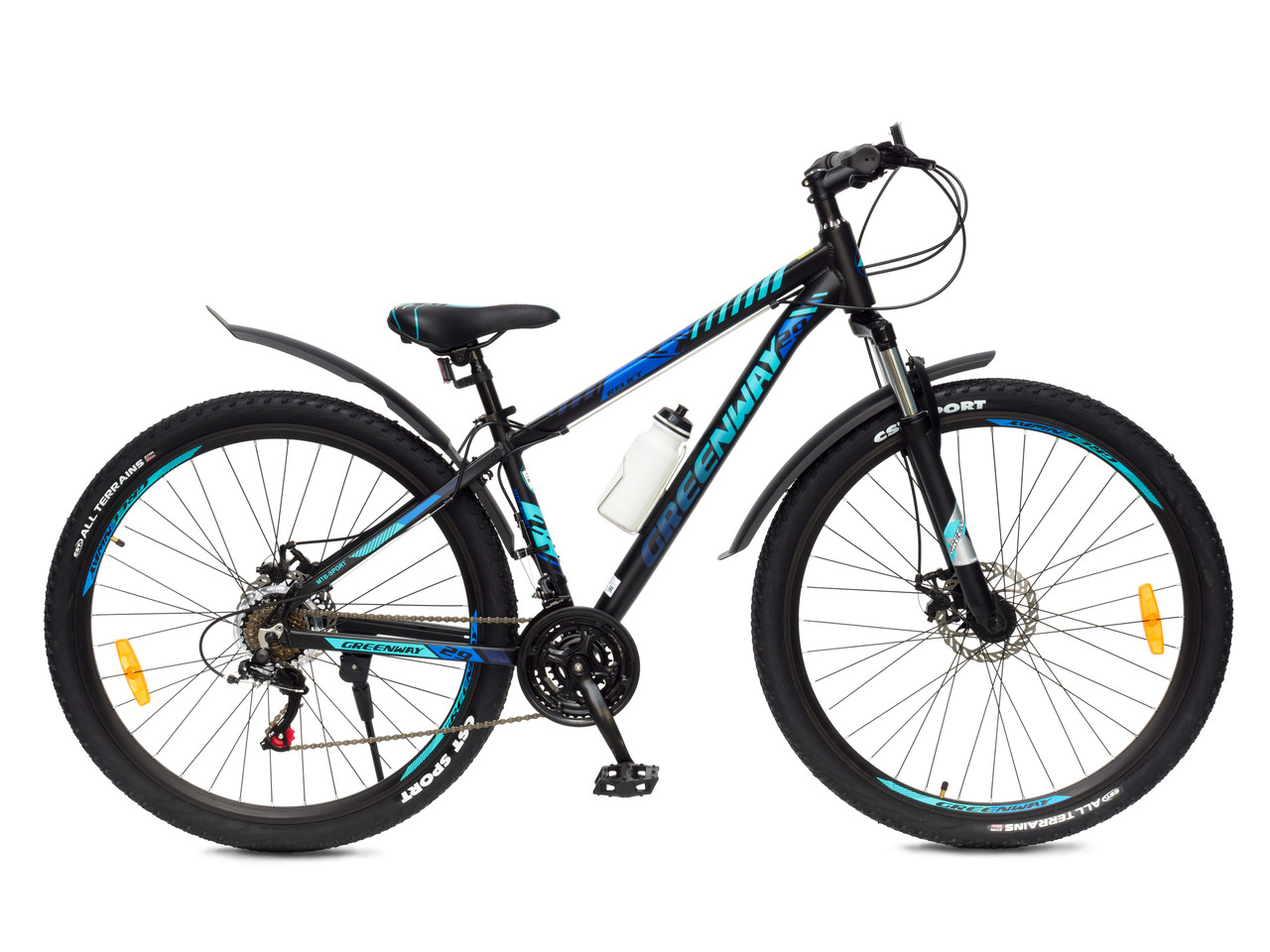 Велосипед GREENWAY RELICT 29'' черно-синий 15,5 рама