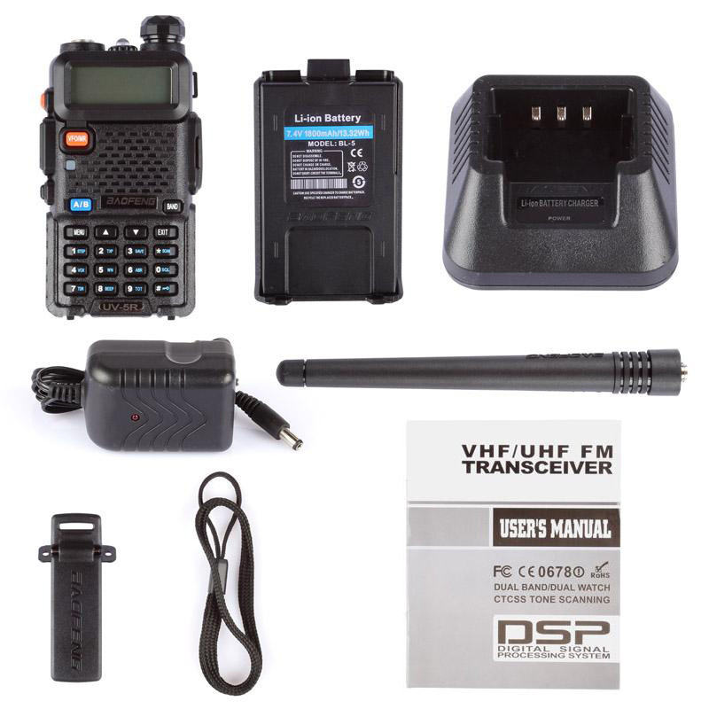 Портативная радиостанция Baofeng UV-5R рация - фото 8 - id-p53325163