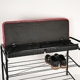 Этажерка для обуви с ящиком NIKA ЭТП3 (черный), фото 2