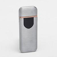 Электронная USB-зажигалка «LIGHTER» серебристая