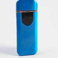Электронная USB-зажигалка «LIGHTER» синий глянец