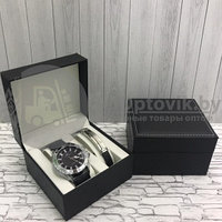Подарочный набор 2 в 1 мужские кварцевые часы и браслет Модель 22