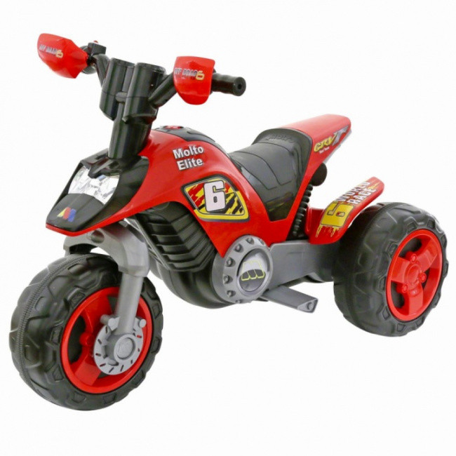 Детский электромобиль мотоцикл Полесье Molto Elite 6 35882 Красный - фото 1 - id-p158192006
