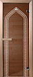 Дверь стеклянная DoorWood 700*1900 "Арка Бронза" стекло бронза прозрачная 8 мм, коробка листв., дер. ручка, фото 2