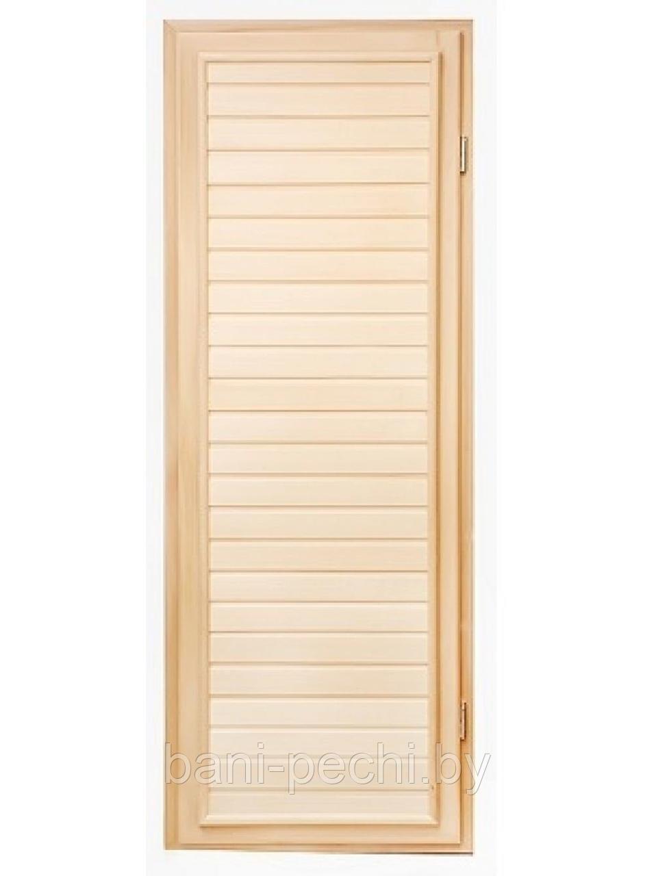 Дверь для бани и сауны деревянная DoorWood "Эконом" (75x185)