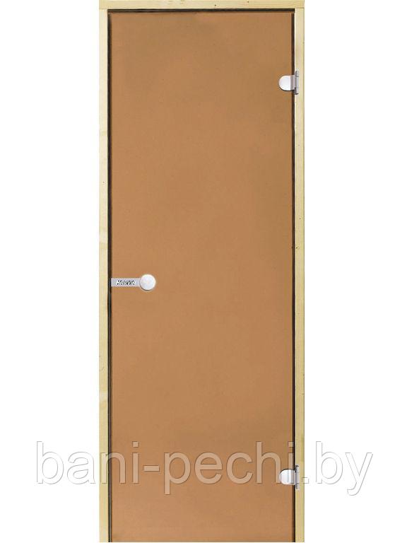 Стеклянная дверь для сауны HARVIA STG ольха/бронза 7*19