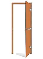 Комплект двери SAWO с "бронзовым" стеклом, правая, без порога, кедр