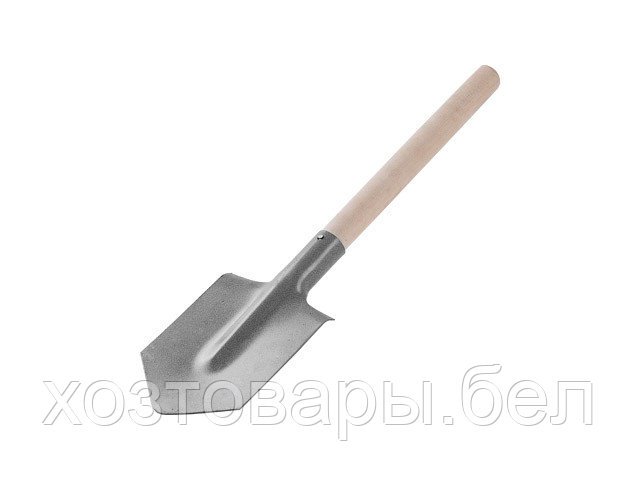 Лопата автомобильная 14х25см деревянный черенок 55см - фото 1 - id-p158219432
